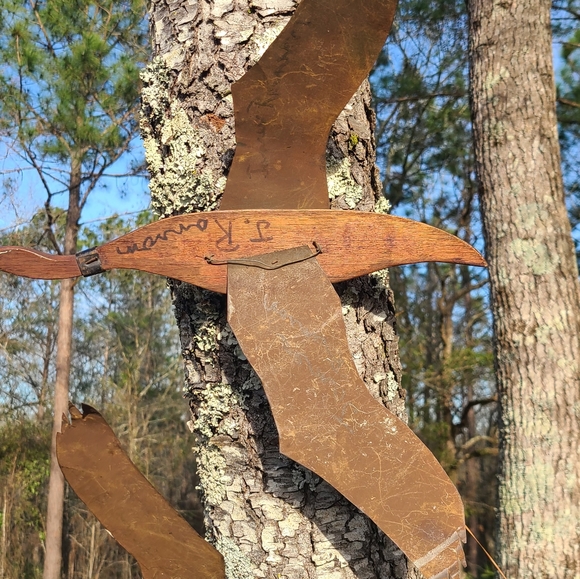 COPY - Vintage Late 60s Flying Geese Wood and Metal - Picture 4 of 11